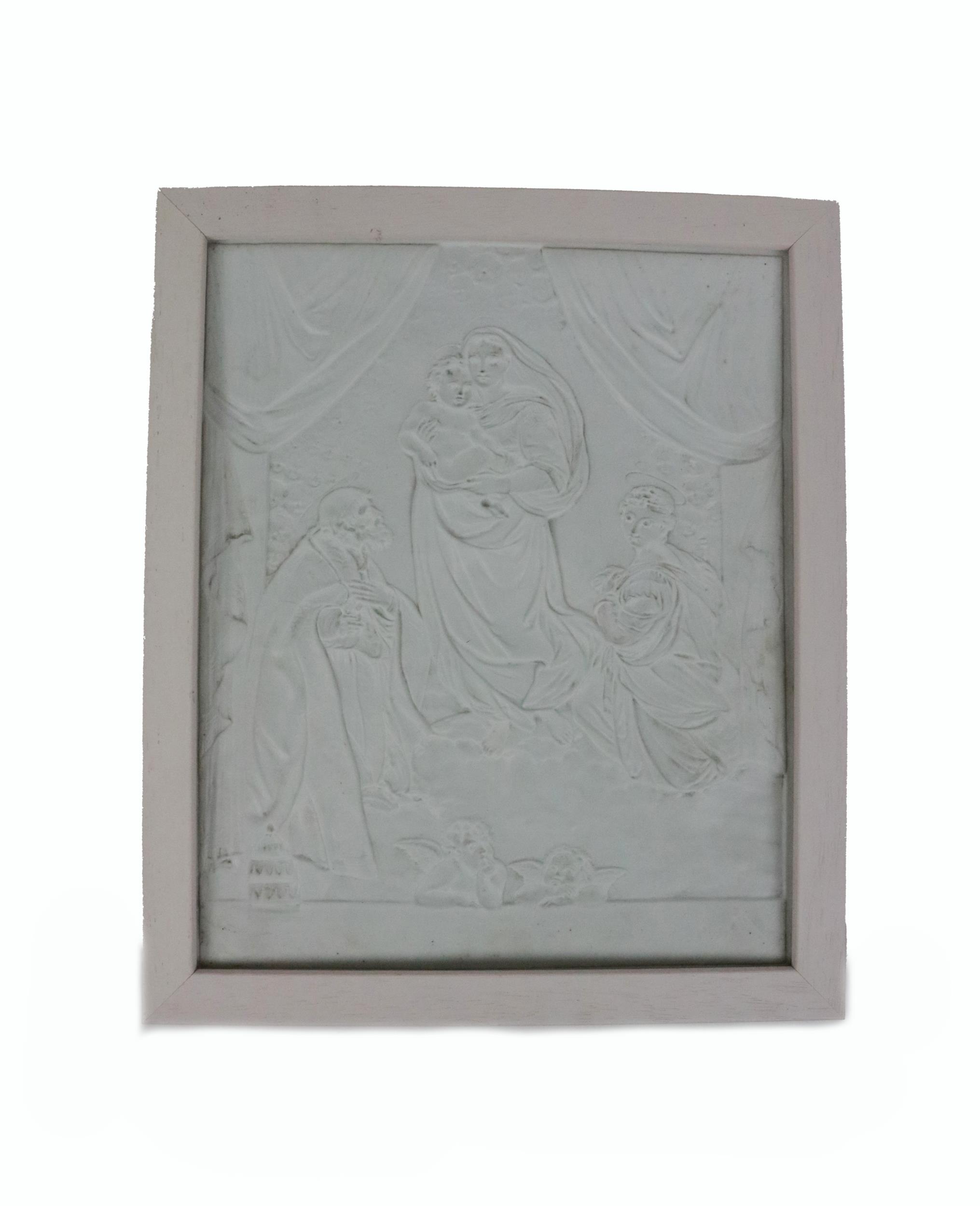 A set of 5 attractive 19th Century varied creamware translucent Panels, each after various Artists - Image 4 of 6