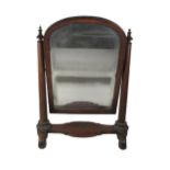 A William IV mahogany oversized Dressing Table Mirror, in the manner of Williams & Gibton, the