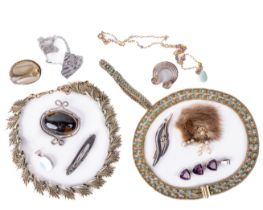 A large collection of Costume Jewellery, including necklaces, bracelets, brooches, pendants, (some