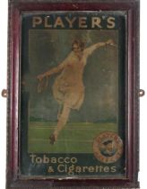 An original lithographic coloured Advertisement Print, for 'Players' Tobacco & Cigarette's -