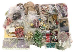 A large carboard Box of various Costume Jewellery, good collection. (1) Provenance: The Dillon-Mahon