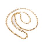 An attractive Ladies 18ct gold oval design link Chain, approx. 26" long (opened), approx. 62.5grams,