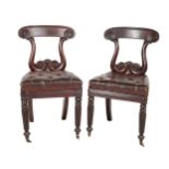 A set of 9 fine quality William IV Provincial Irish Dining Chairs, attributed to Graham, Clonmel,