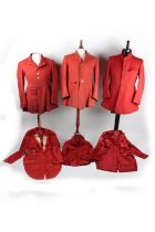 Co. Waterford:  [West Waterford Hunt] A collection of 6 red coloured Hunting Jackets, with