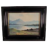 Douglas Alexander, RHA (1871-1945) "On Killary Bay, Connemara," watercolour, extensive coastal scene