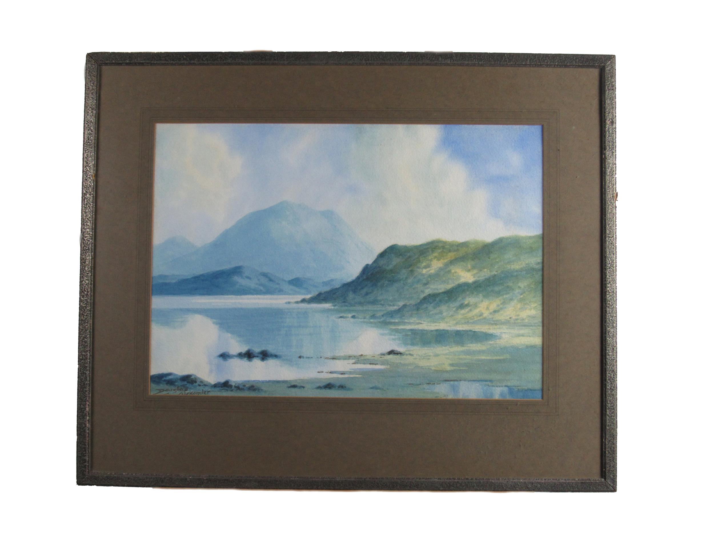 Douglas Alexander, RHA (1871-1945) "On Lough Conn," and "Early Morning near Waterville, Co. - Image 2 of 7