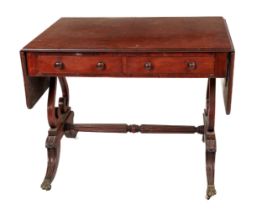 A fine quality 19th Century mahogany drop-leaf Sofa Table, in the manner of Duncan Phyffe (1770-