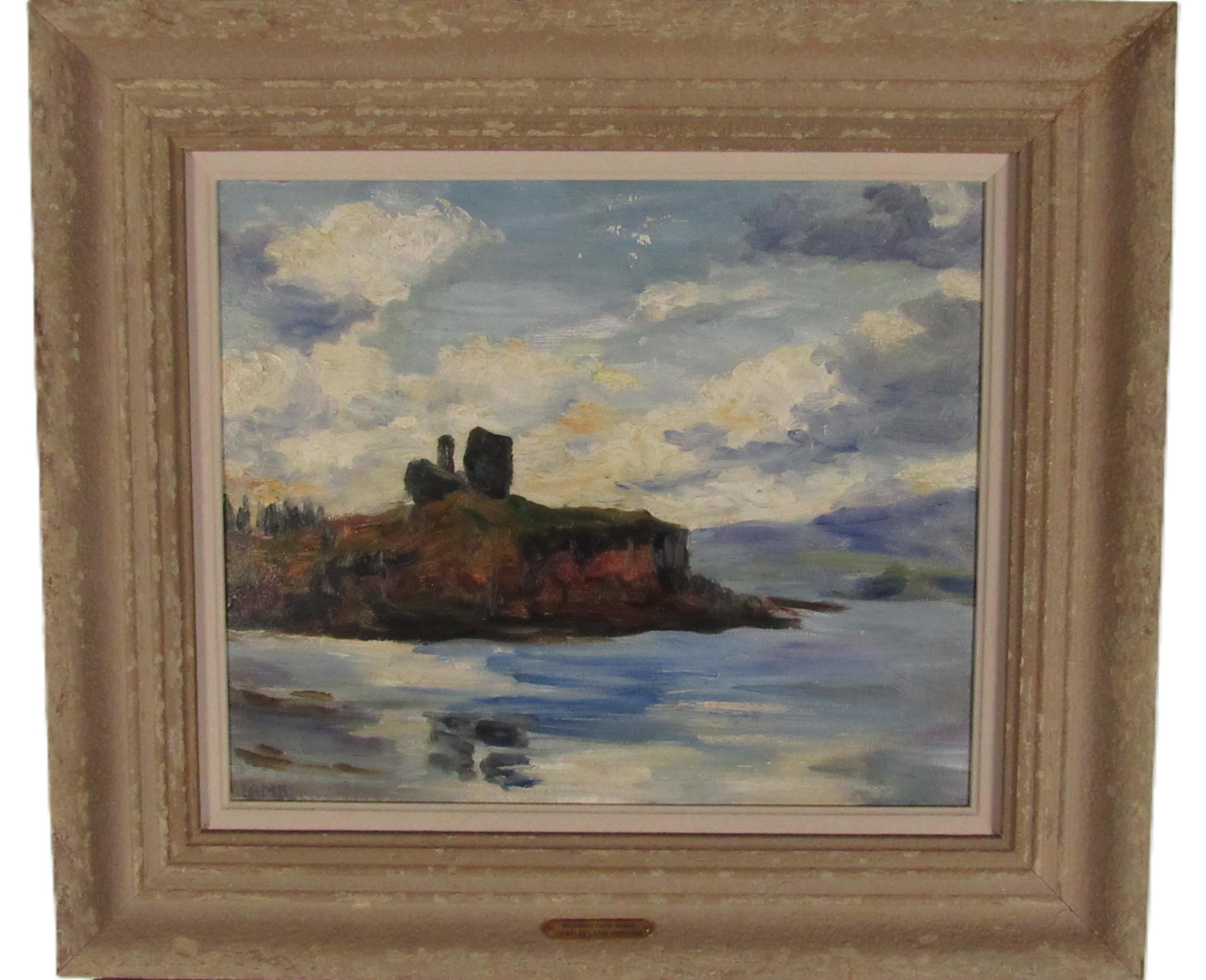 Charles Lamb, RHA, RUA (1893-1964) "McQuillans Castle, Red Bay, Co. Antrim," O.O.P., approx. 32cms x