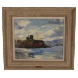 Charles Lamb, RHA, RUA (1893-1964) "McQuillans Castle, Red Bay, Co. Antrim," O.O.P., approx. 32cms x