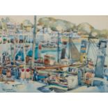 Robert Sydney Rendlewood, British (1895-1987) "The Herring Season, Ardglass Harbour," watercolour,