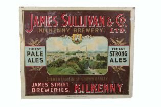 Advertisement: An original lithographic Print, for 'James Sullivan & Co. Ltd. Kilkenny Brewery