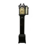An important early 18th Century Irish mahogany cased Grandfather Clock, of narrow proportions, the