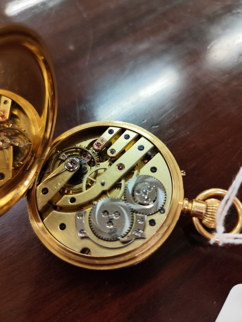 Australian Interest: An 18ct gold cased and chased circular Gentleman's Pocket Watch, the main - Image 10 of 13