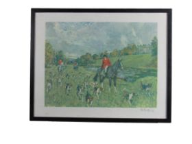 Equestrian & Coaching Prints: Biegel (P.) "The Mount Juliet Hounds," signed  cold. print approx.