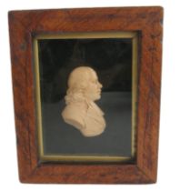 James Tassie, Scottish (1735-1799) "Reverend Alexander Waugh," wax portrait relief, mounted on green