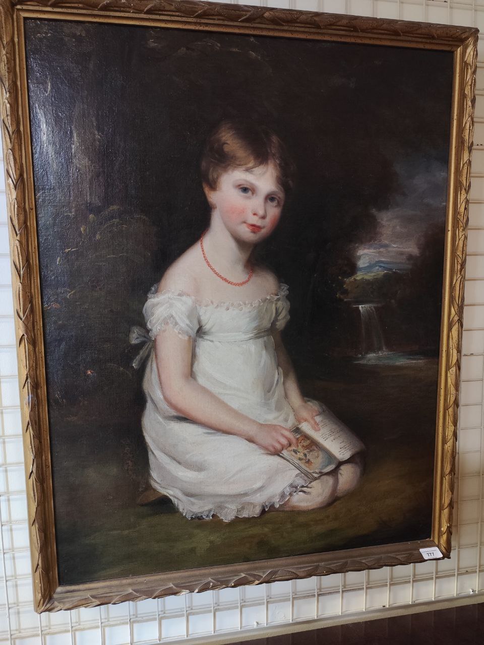 Attributed to Sir Martin Archer Shee (1769-1850) "Portrait of a young girl (member of the Mahon - Image 3 of 4