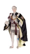 An early 20th Century German porcelain Dresden Figure, of a member of The Most Noble Order of the