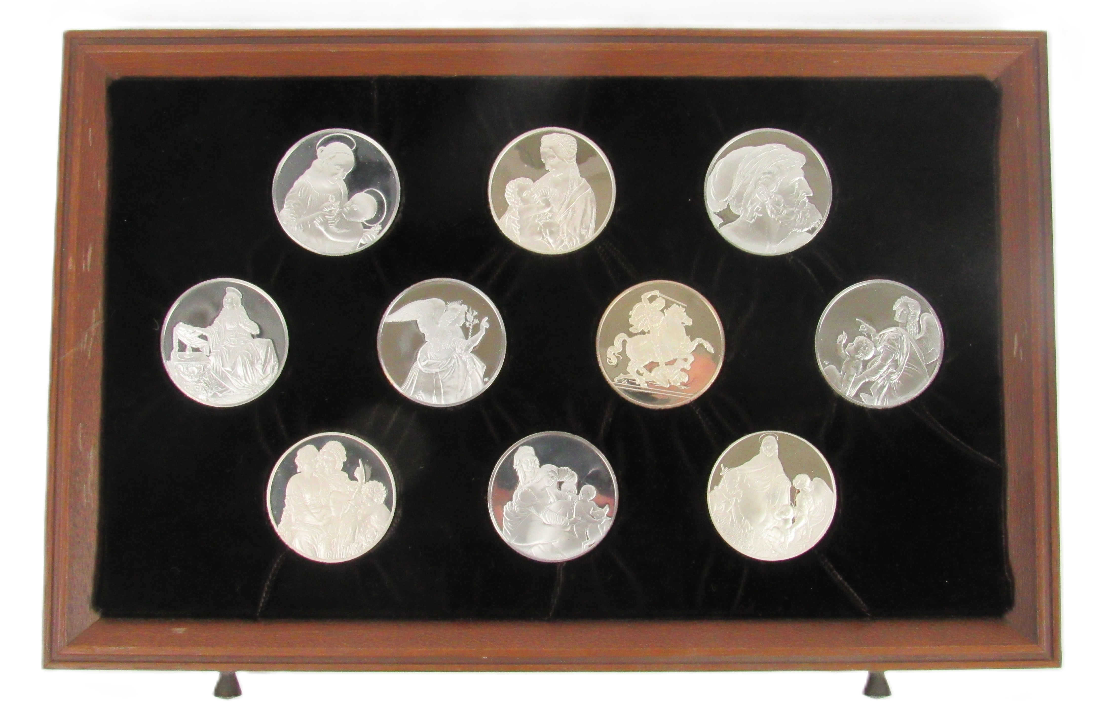 [Franklin Mint] [The Genius of Leonardo da Vinci] A collection of 50 Sterling silver Coins, in a - Image 6 of 10