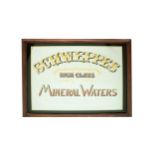 A large and important Advertisement or Branded Mirror, for 'Schweppes - High Class Mineral Waters,