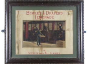 An original Lithographic Advertisement Print, for "Bewley & Drapers Lemonade - The Favourite with