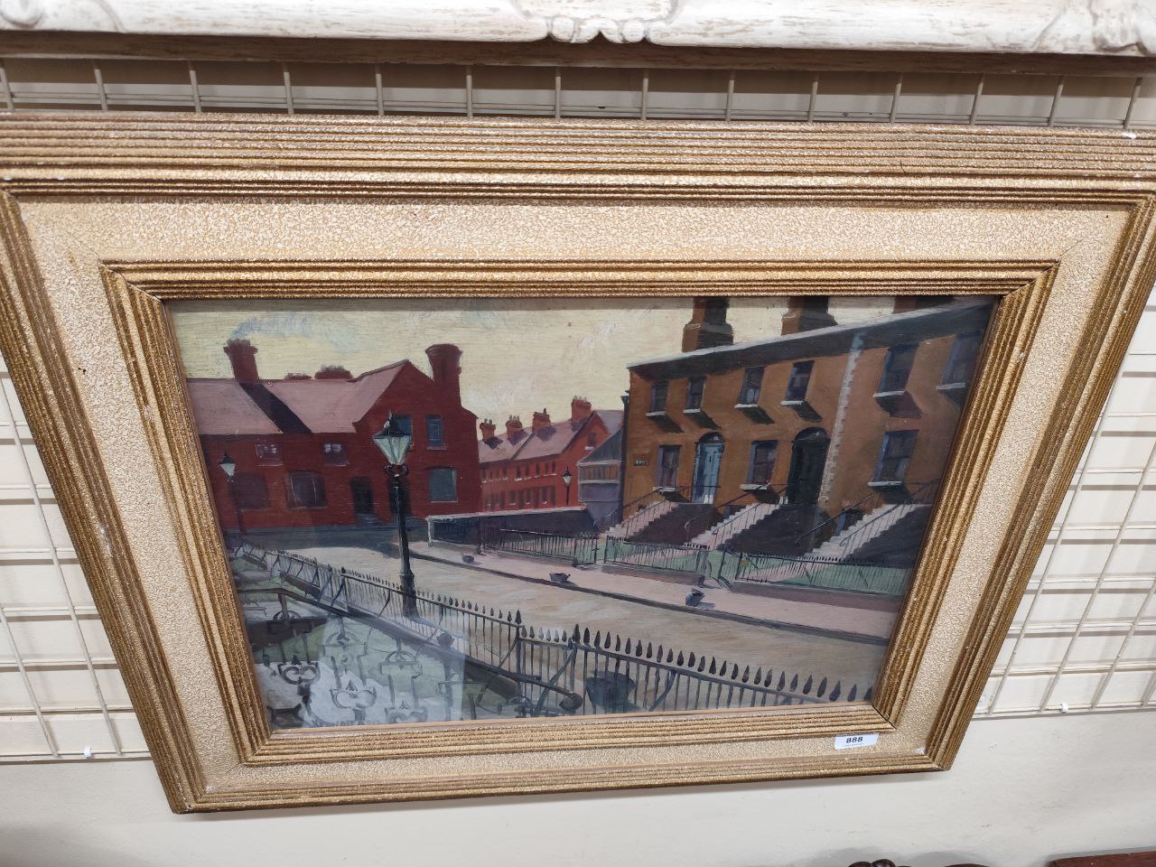 Harry Kernoff  (1900-1974)   "Stamer Street, Portobello, Dublin," O.O.B., approx. 38cms x 50cms (15" - Image 4 of 4