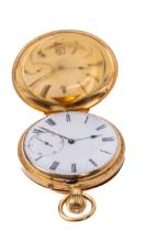 Australian Interest: An 18ct gold cased and chased circular Gentleman's Pocket Watch, the main