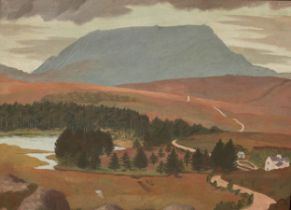 William Eric Harsbrugh Porter (1905-1985) "The Road to Muckish Gap," O.O.B., approx. 29cms x