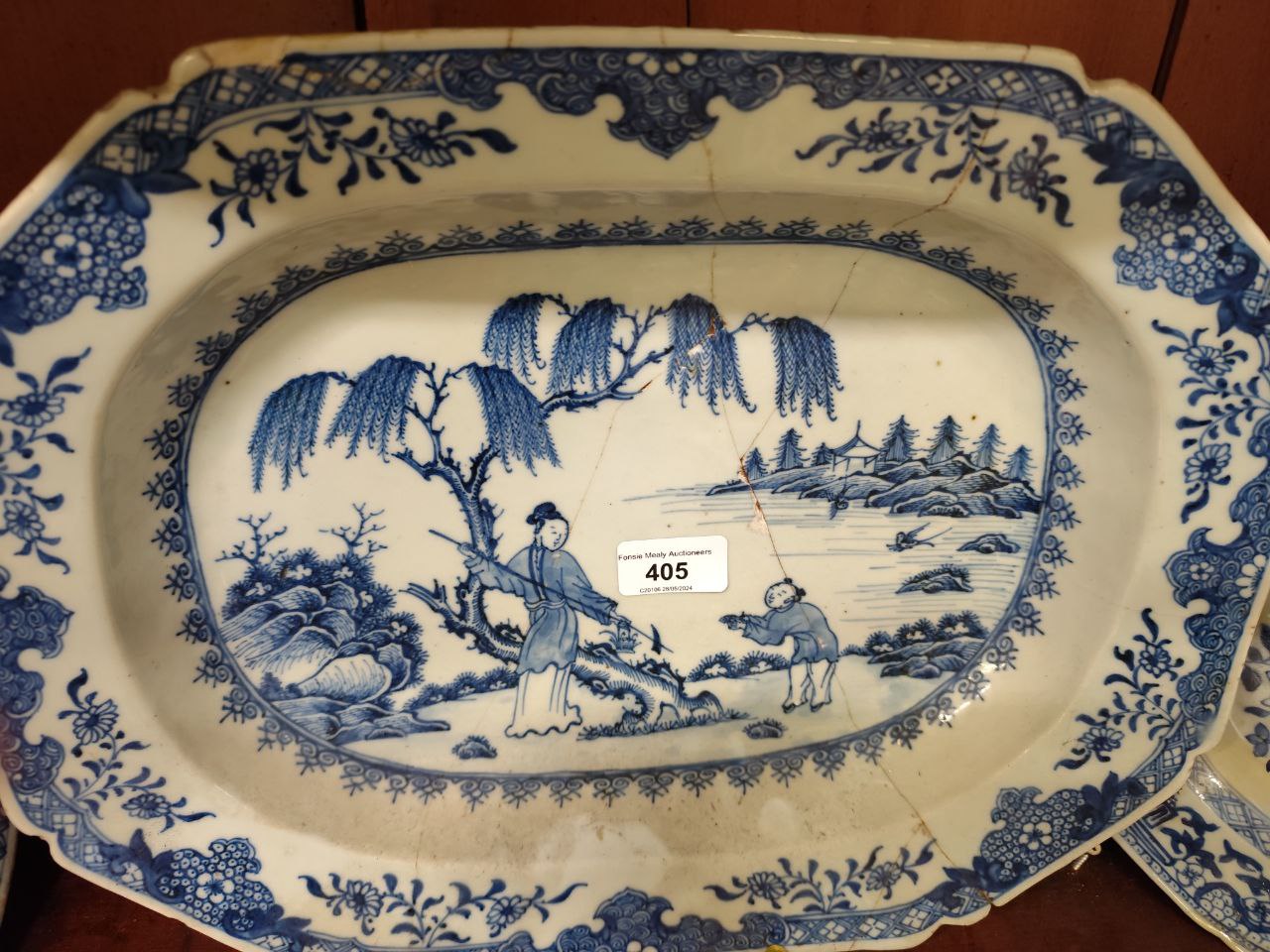 The Peter Cavan Collection of Blue & White  A rare and important large collection of 18th and 19th - Image 22 of 26