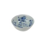 An attractive early Chinese blue and white 'Flower' Bowl, the interior decorated with central