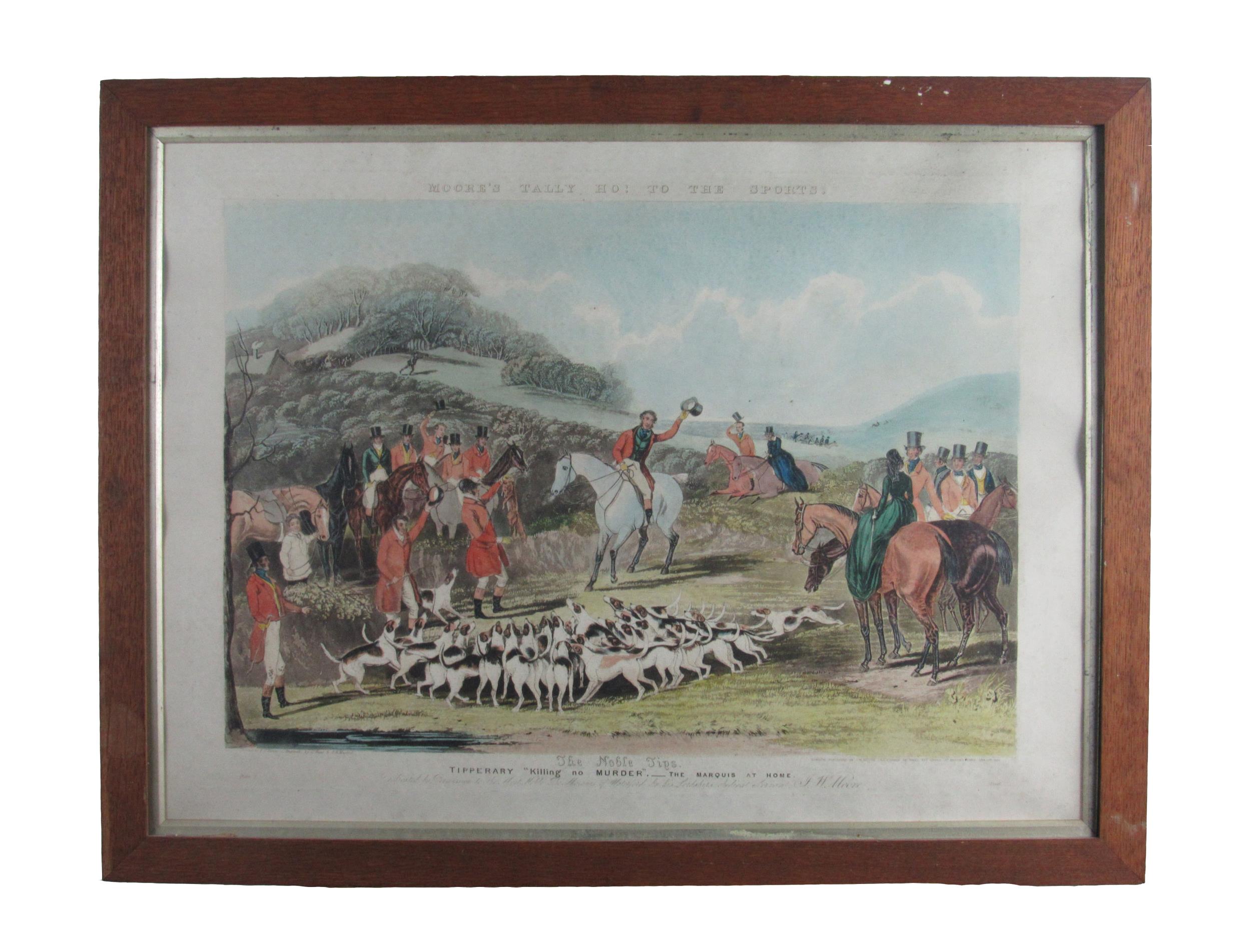 After F.C. Turner, (1746-1846) "Moore's Tally Ho! To the Sports," The Noble Tips, set of four, - Image 4 of 4