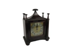 An important early 18th Century mahogany cased Bracket Clock, with square brass and silvered dial,