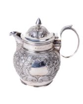 A fine quality Irish Georgian period Teapot, by Edward Crofton, Dublin c. 1818, the hinged lid