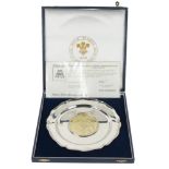 A Commemorative cased silver Tray, for 'Royal Wedding - Prince Charles - Lady Diana 29-7-81' by