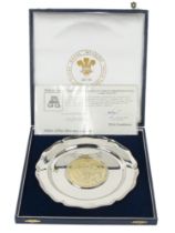 A Commemorative cased silver Tray, for 'Royal Wedding - Prince Charles - Lady Diana 29-7-81' by