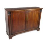 An Irish William IV period mahogany Cabinet, in the manner of Williams & Gibton, stamped A8457,