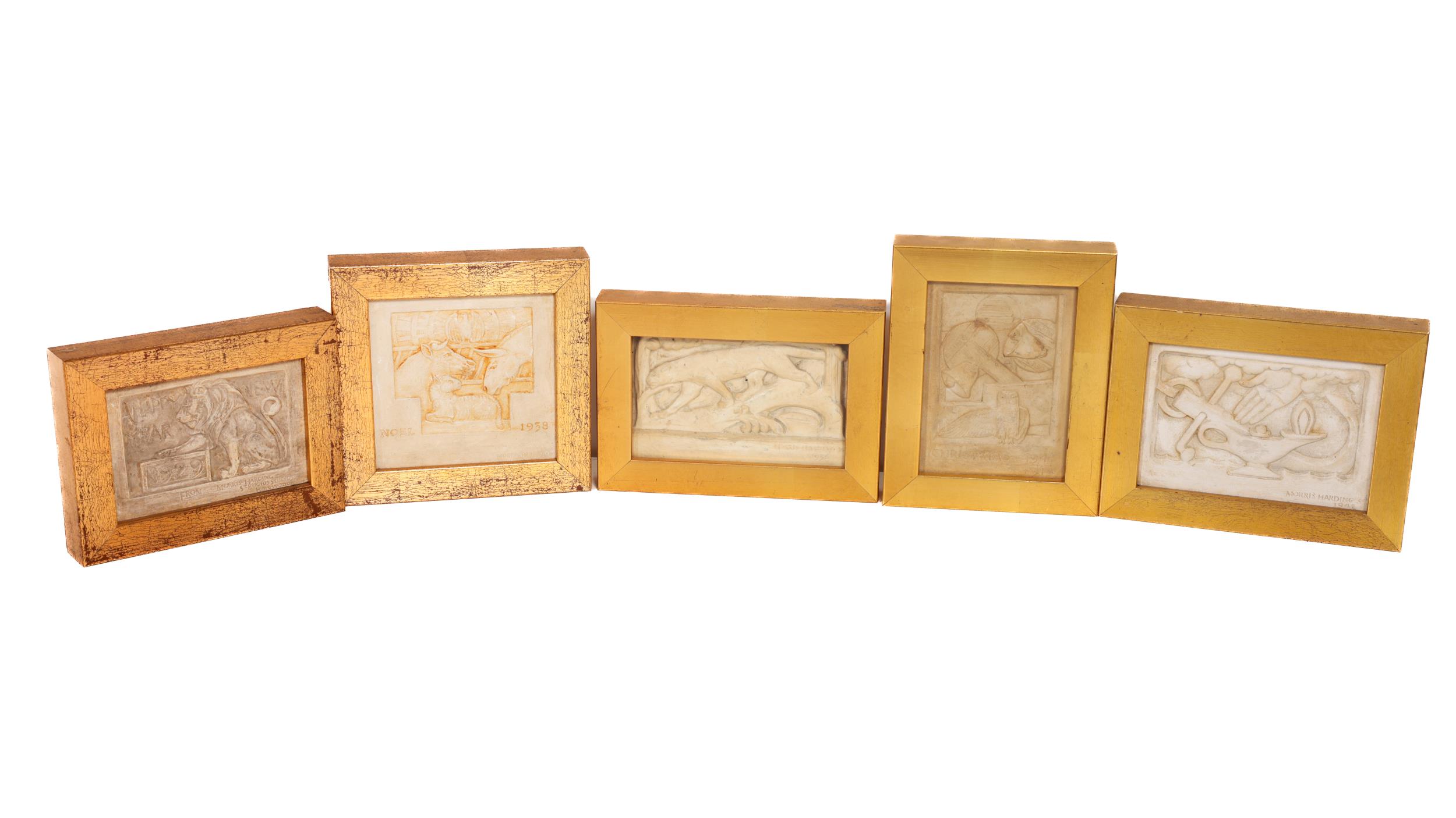 George Frederick Morris Harding, RHA (1874-1964) A set of 5 plater carvings for Celebrations to