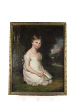 Attributed to Sir Martin Archer Shee (1769-1850) "Portrait of a young girl (possibly a member of the
