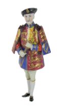 An early 20th Century Gentleman Dresden Figure, "Ulster King of Arms," (Major Sir Neville Rodwell