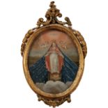 Scuola siciliana del secolo XVIII "La Madonna Incoronata" - Sicilian school of the 18th century "The