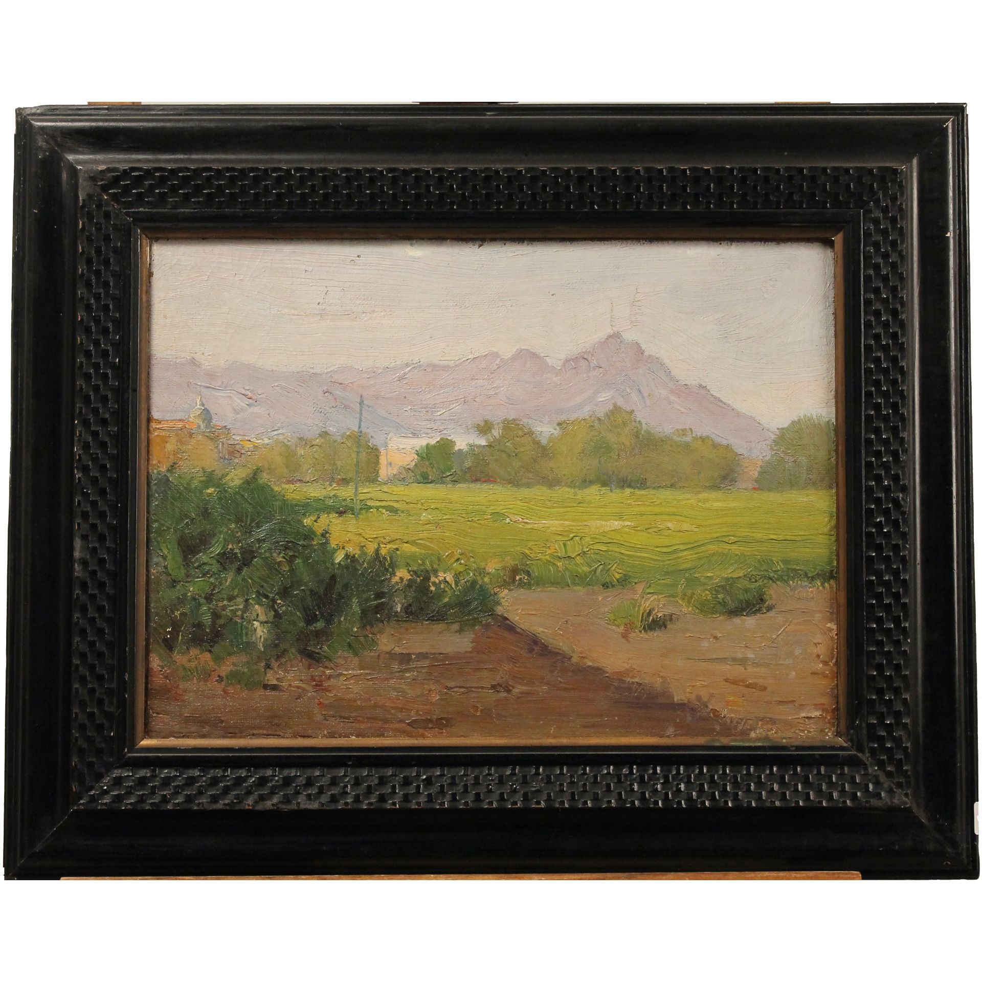 Domenico Quattrociocchi (1872/1941) (attr.) "Paesaggio di campagna" - "Country landscape"