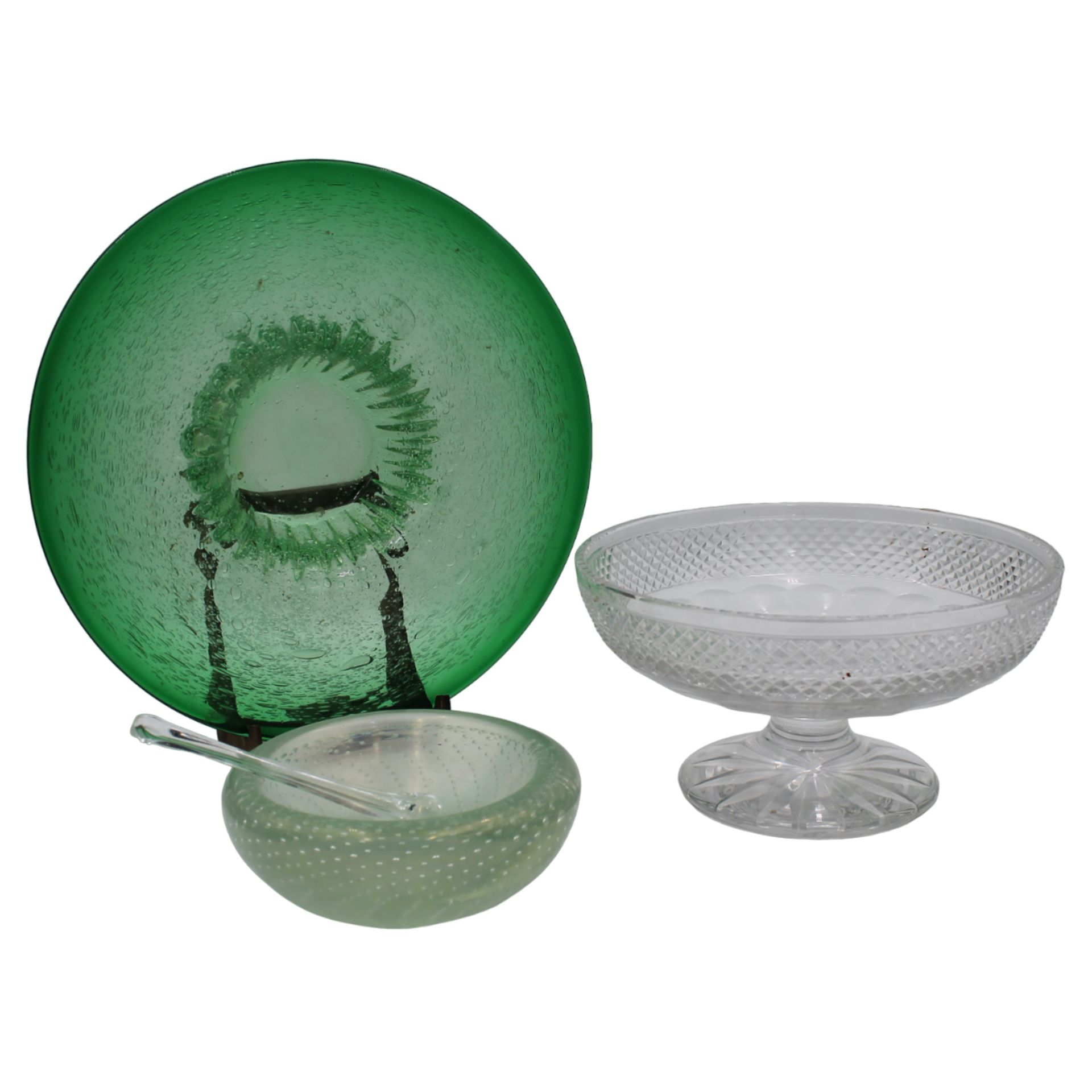 Tre oggetti in vetro - Three glass objects