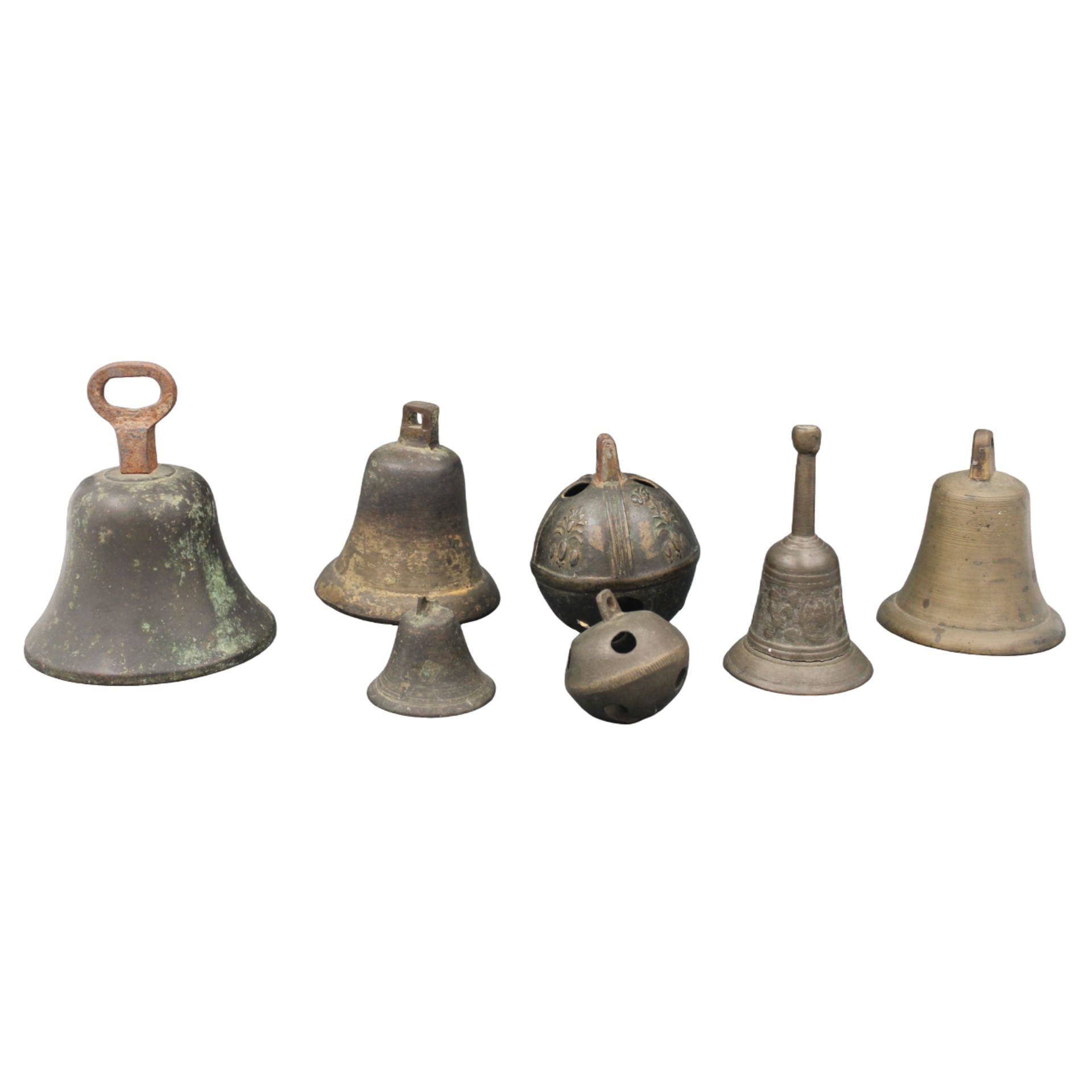 Grande lotto di mortai, pesi e campane - Large lot of mortars, weights and bells - Image 3 of 4