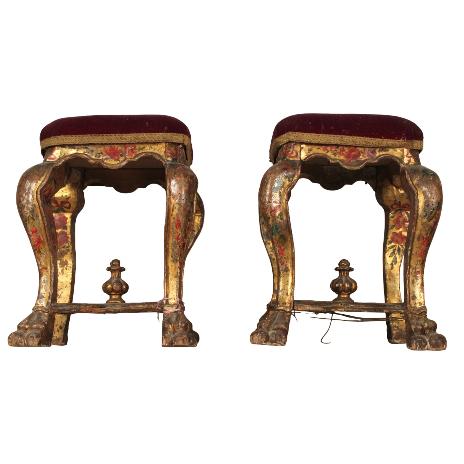 Coppia di eleganti sgabelli - Pair of elegant stools - Image 2 of 2