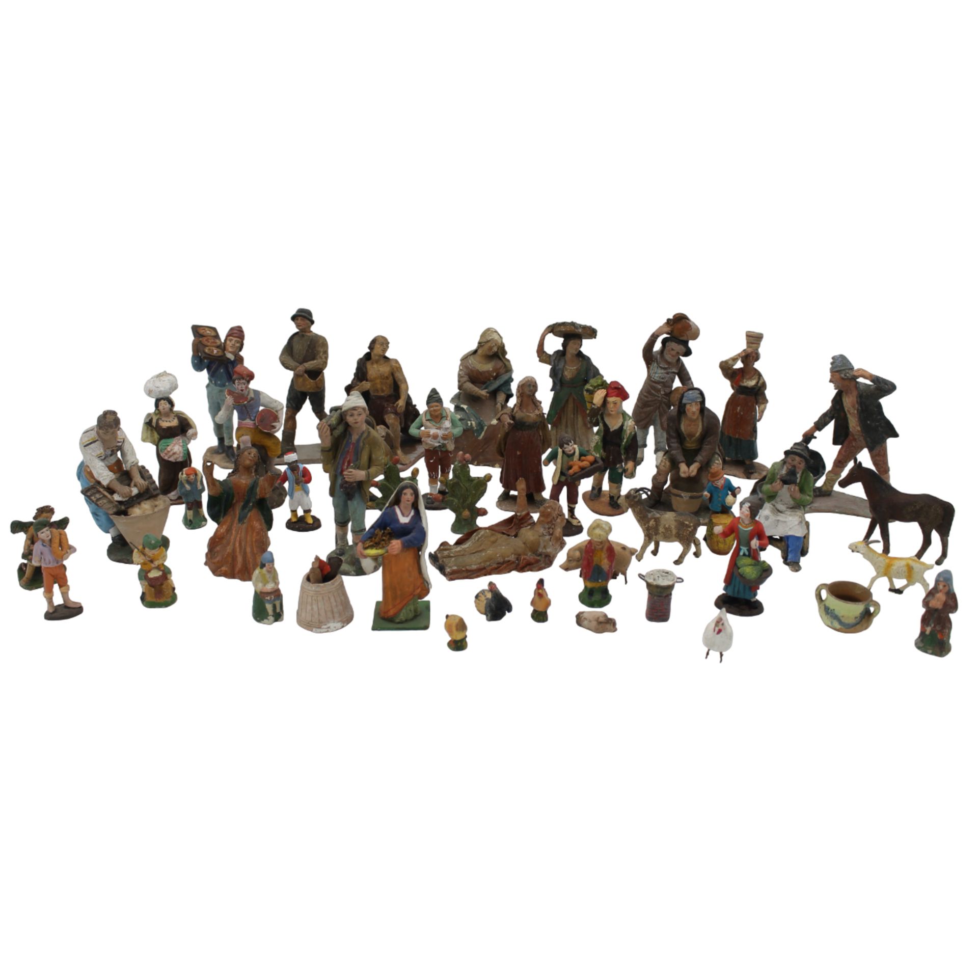Grande lotto di statuine da presepe - Large lot of nativity scene figurines