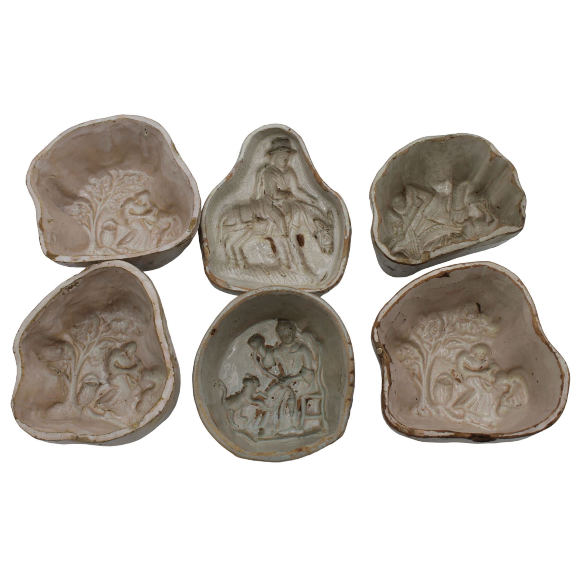 Lotto di sei formelle - Lot of six molds