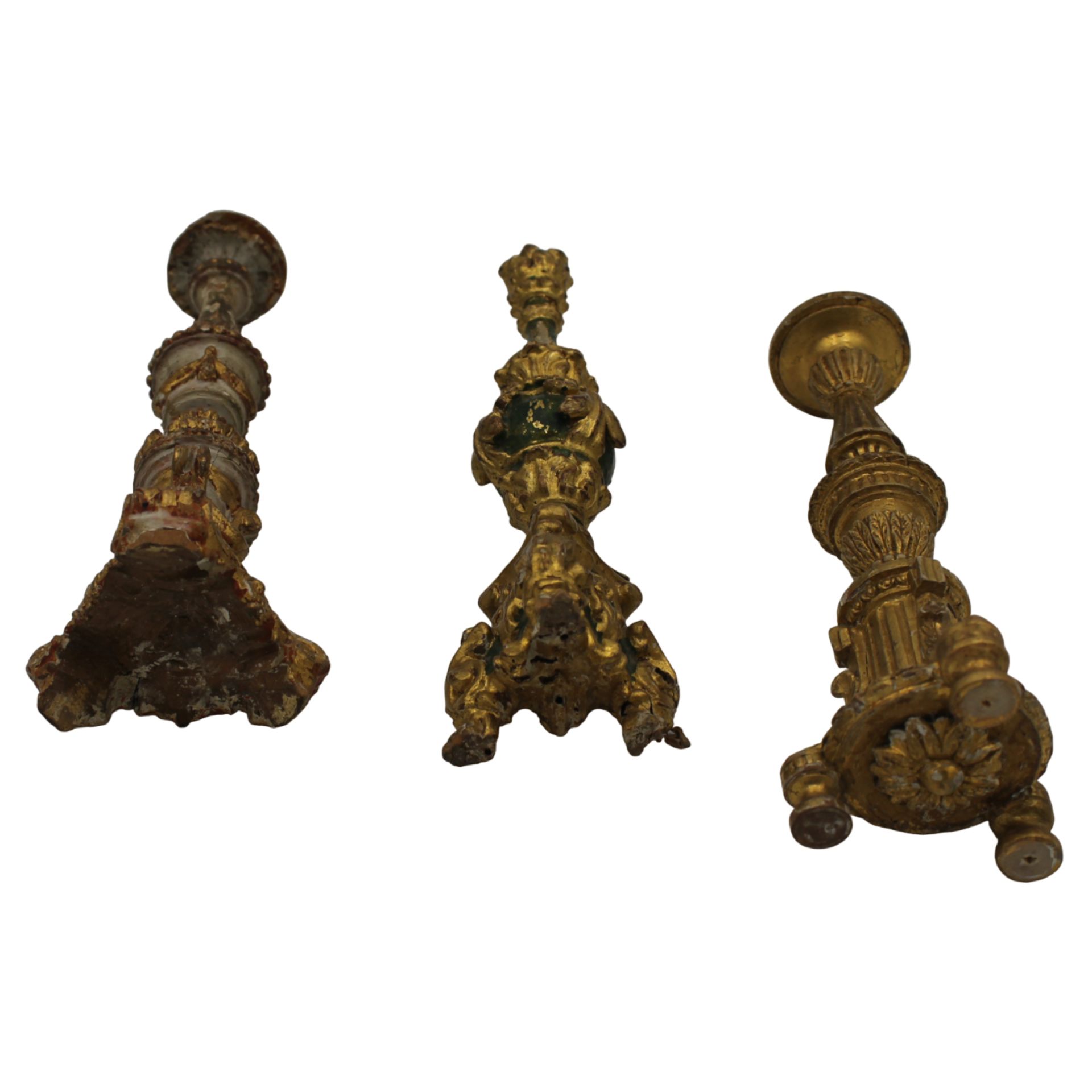 Tre piccoli torcieri - Three small candlesticks - Image 2 of 2