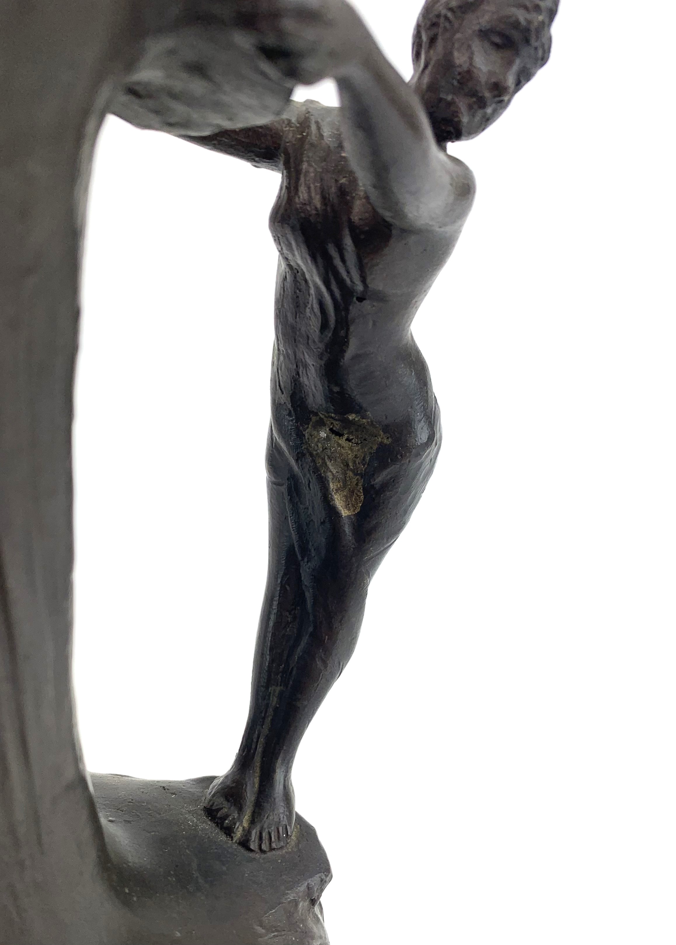 Art Deco bronze ewer - Image 6 of 9