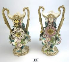 Pair of continental vases