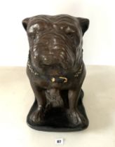 Large stone bulldog