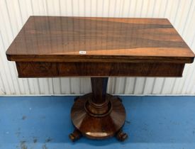 Turnover top card table